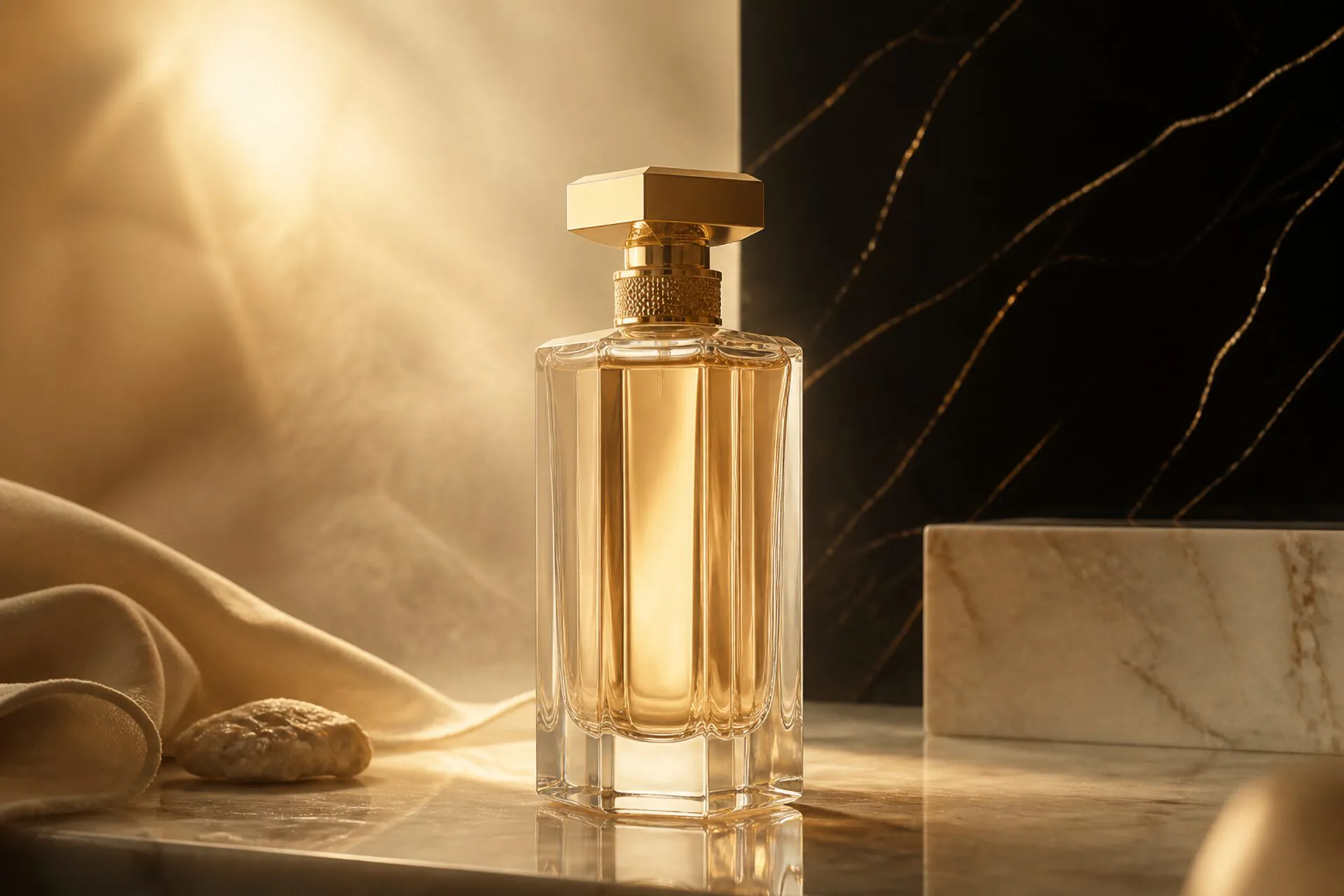 Luxury perfume still life